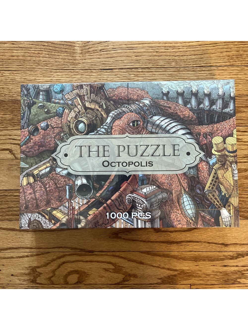 Sealed The Puzzle Octopolis  1000 Pieces by Hungry Minds (Steampunk Octopus) NEW